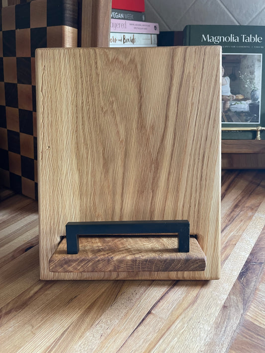 White Oak Cookbook Holder